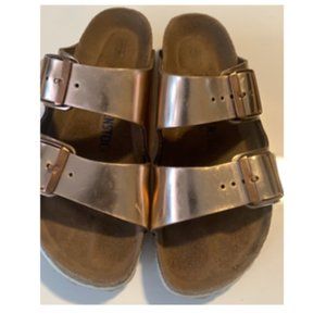 Birkenstock Metallic Copper Women’s Size 37 Size 7